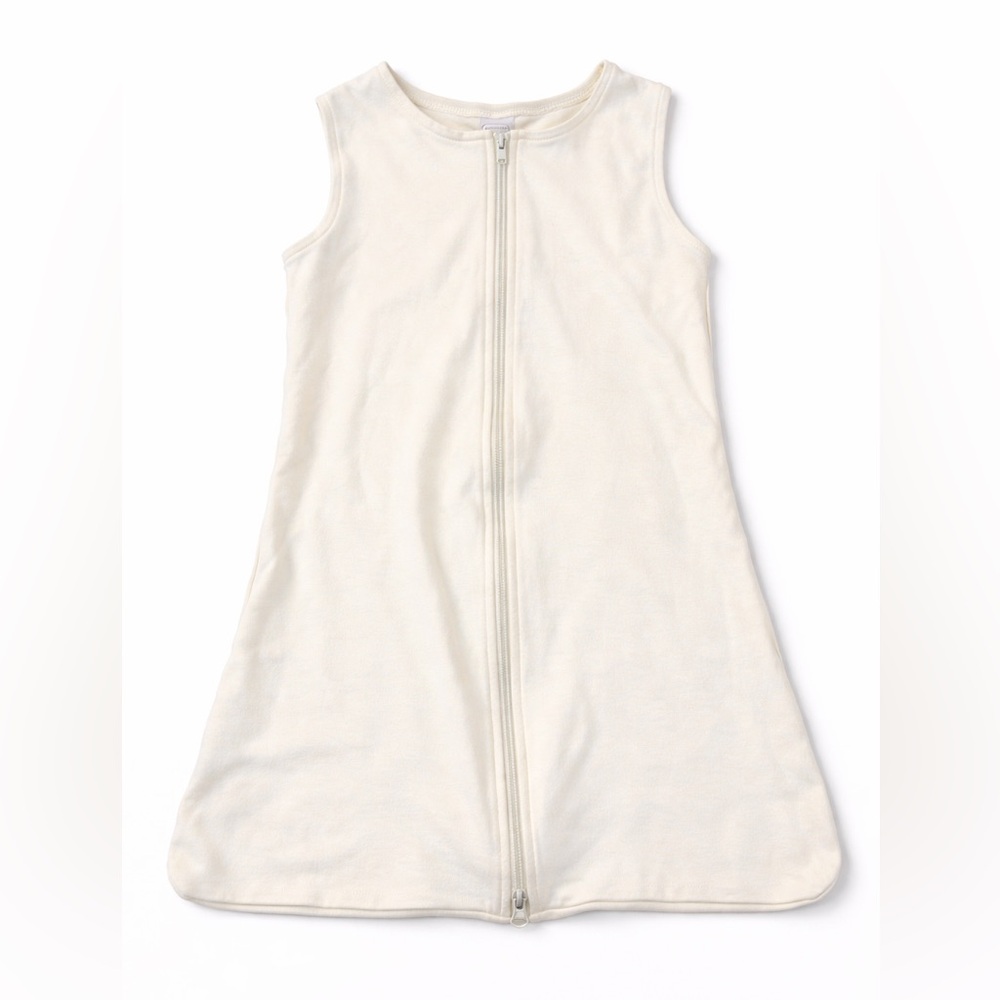 Classic Sleeveless Kids Zip Sleep Sack in Off-White 100% cotton